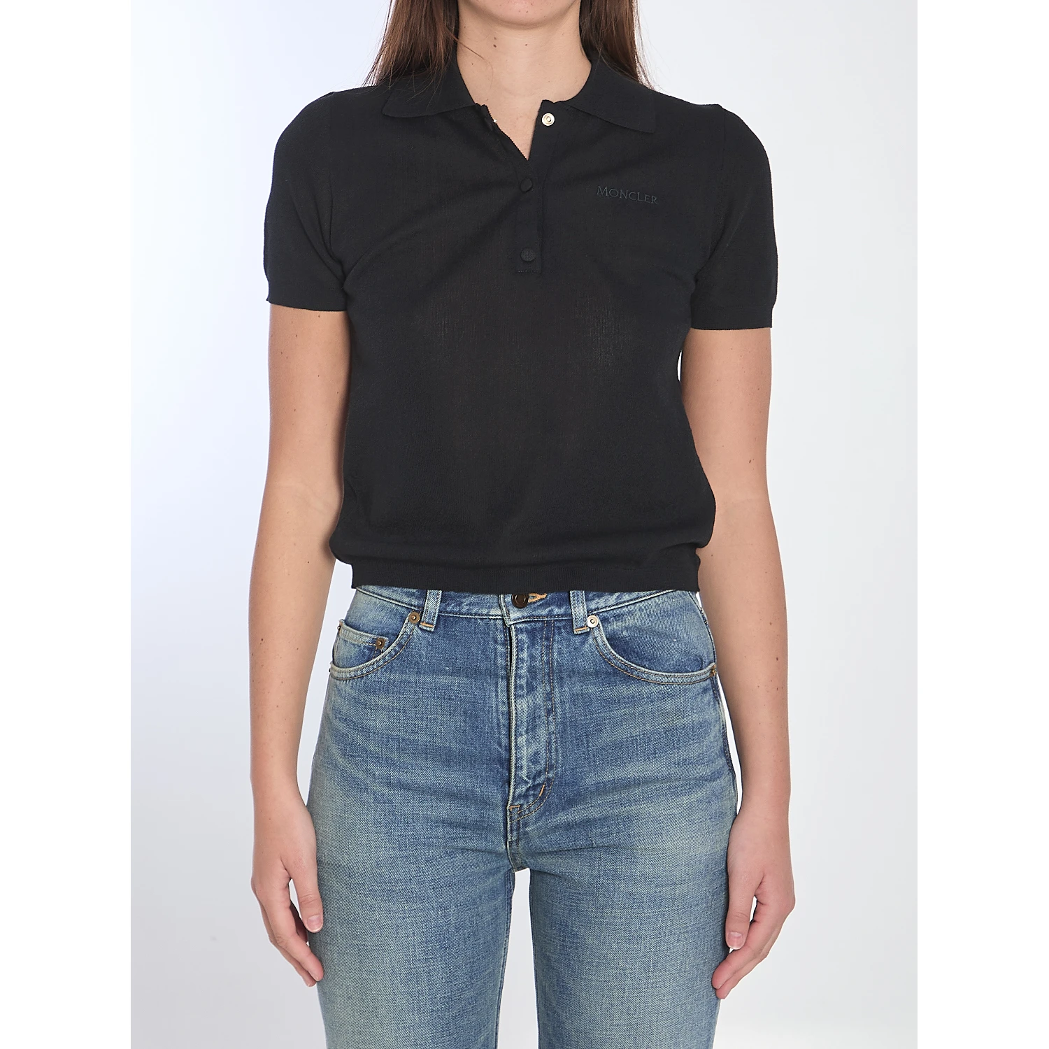 Polo shirt with embroidered logo