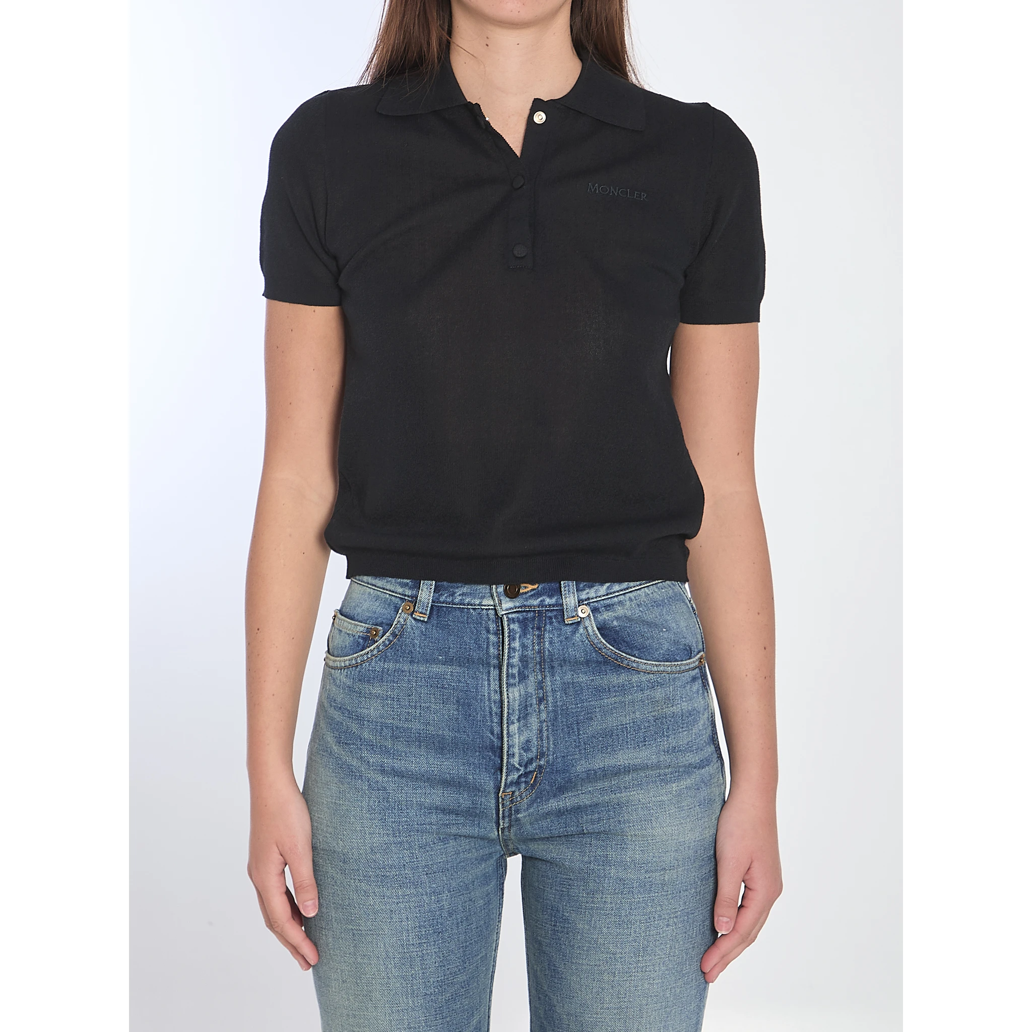 Polo shirt with embroidered logo