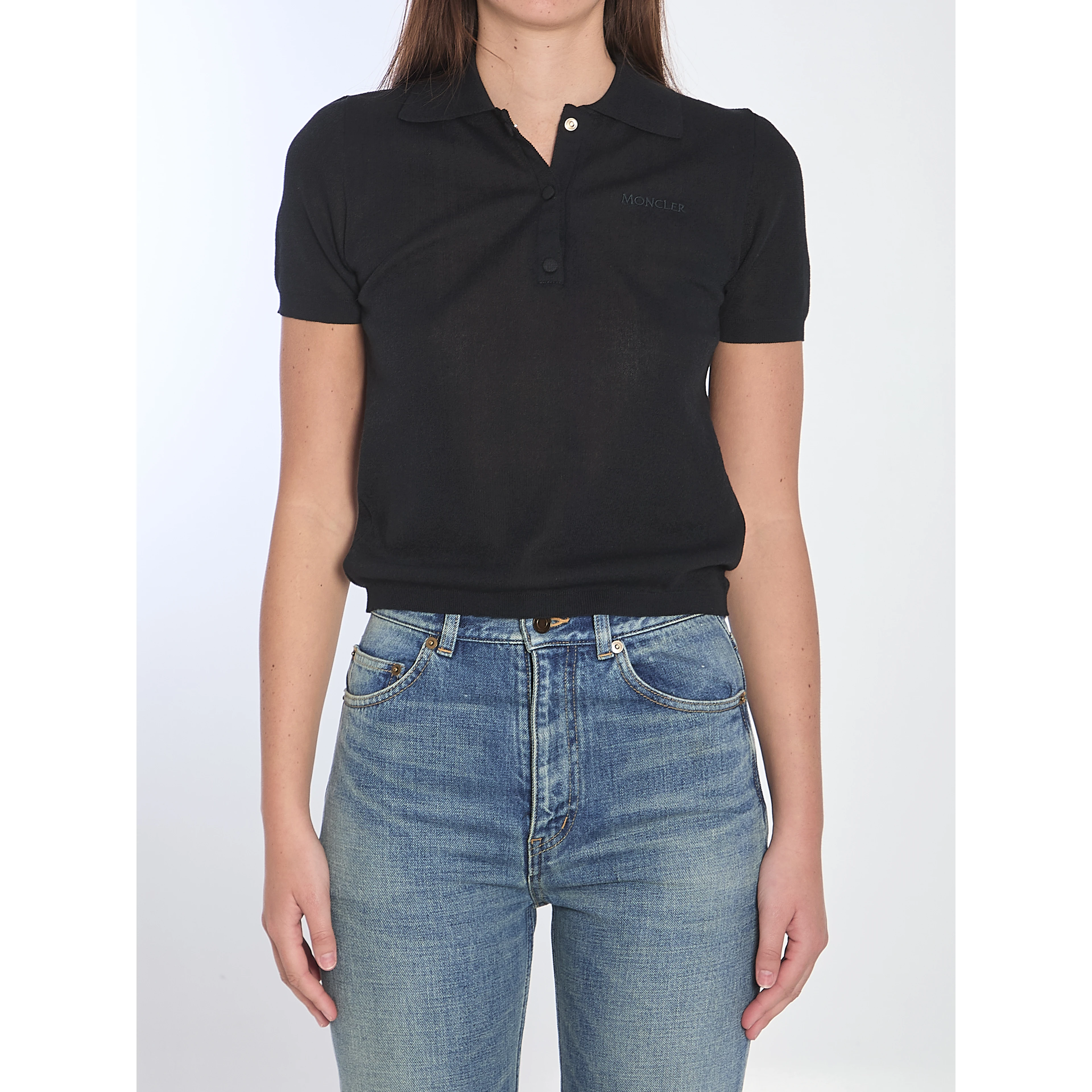 Polo shirt with embroidered logo