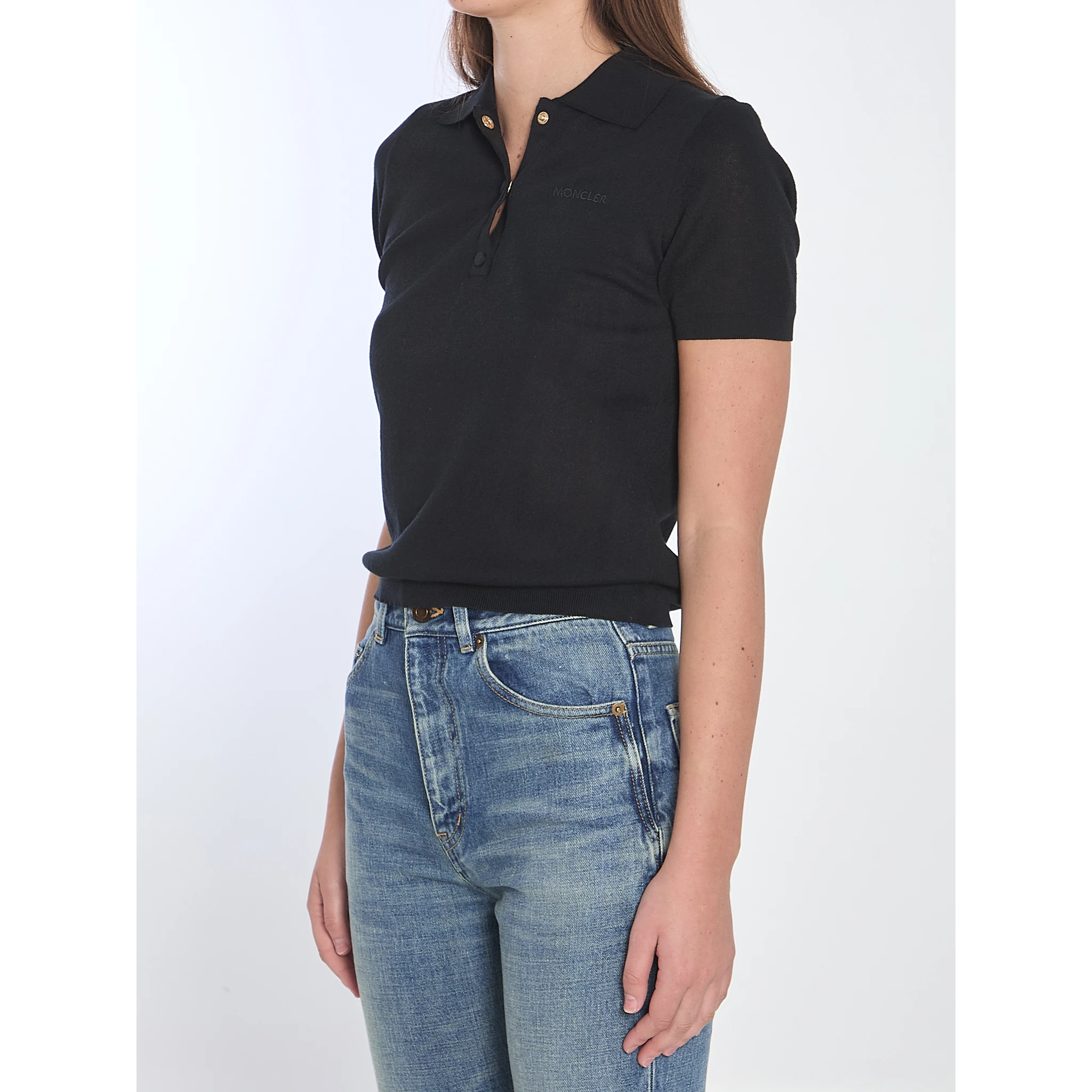 Polo shirt with embroidered logo