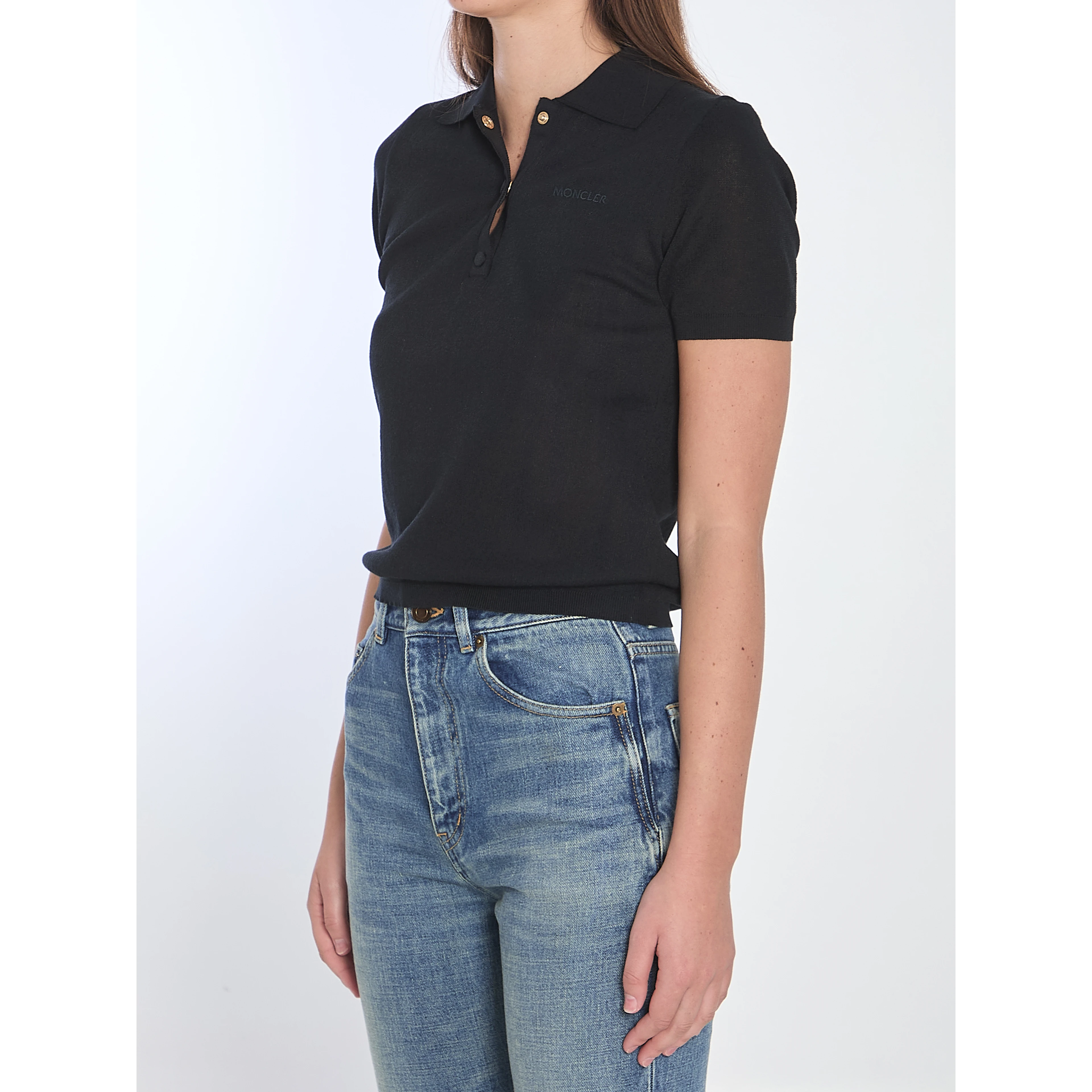 Polo shirt with embroidered logo