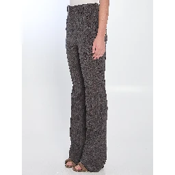 Wool trousers with thin stripes