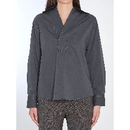 Cotton and silk shirt