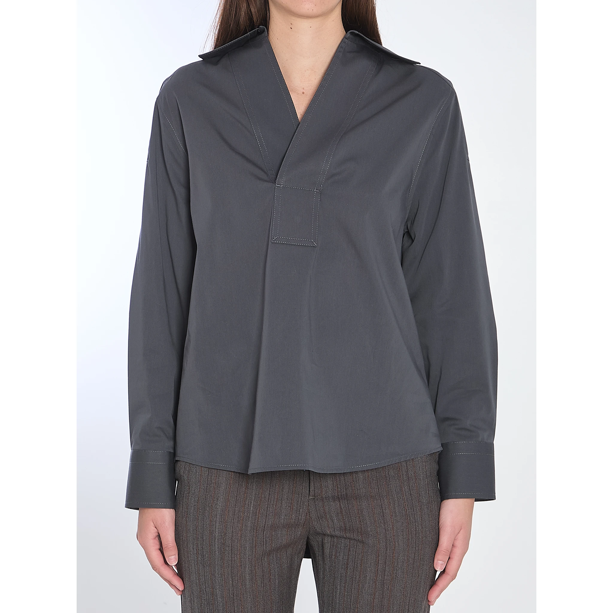 Cotton and silk shirt