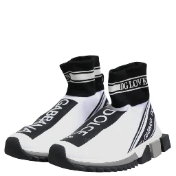 White Black Sorrento Socks Sneakers Shoes