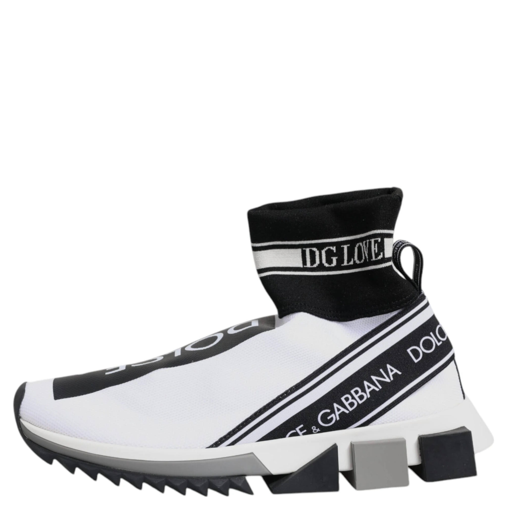 White Black Sorrento Socks Sneakers Shoes