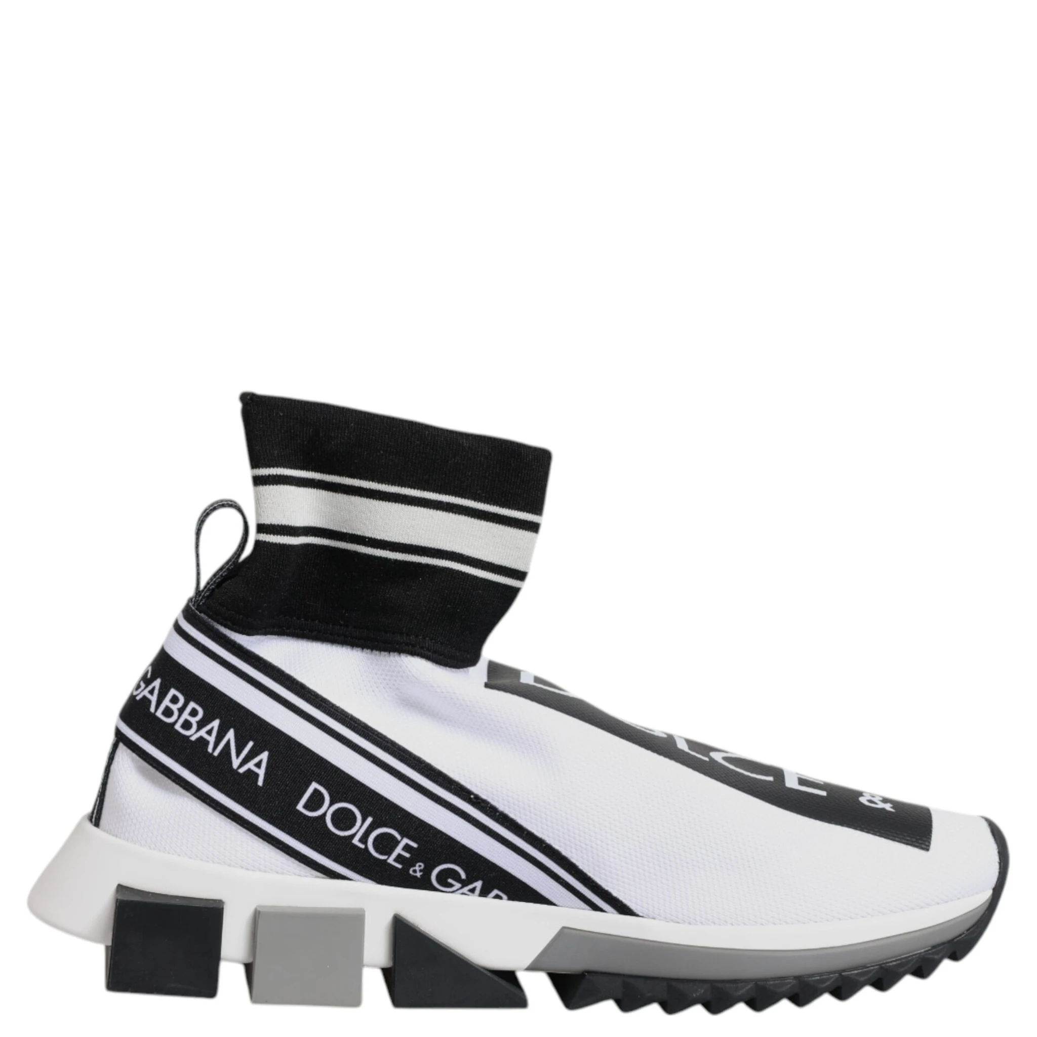 White Black Sorrento Socks Sneakers Shoes