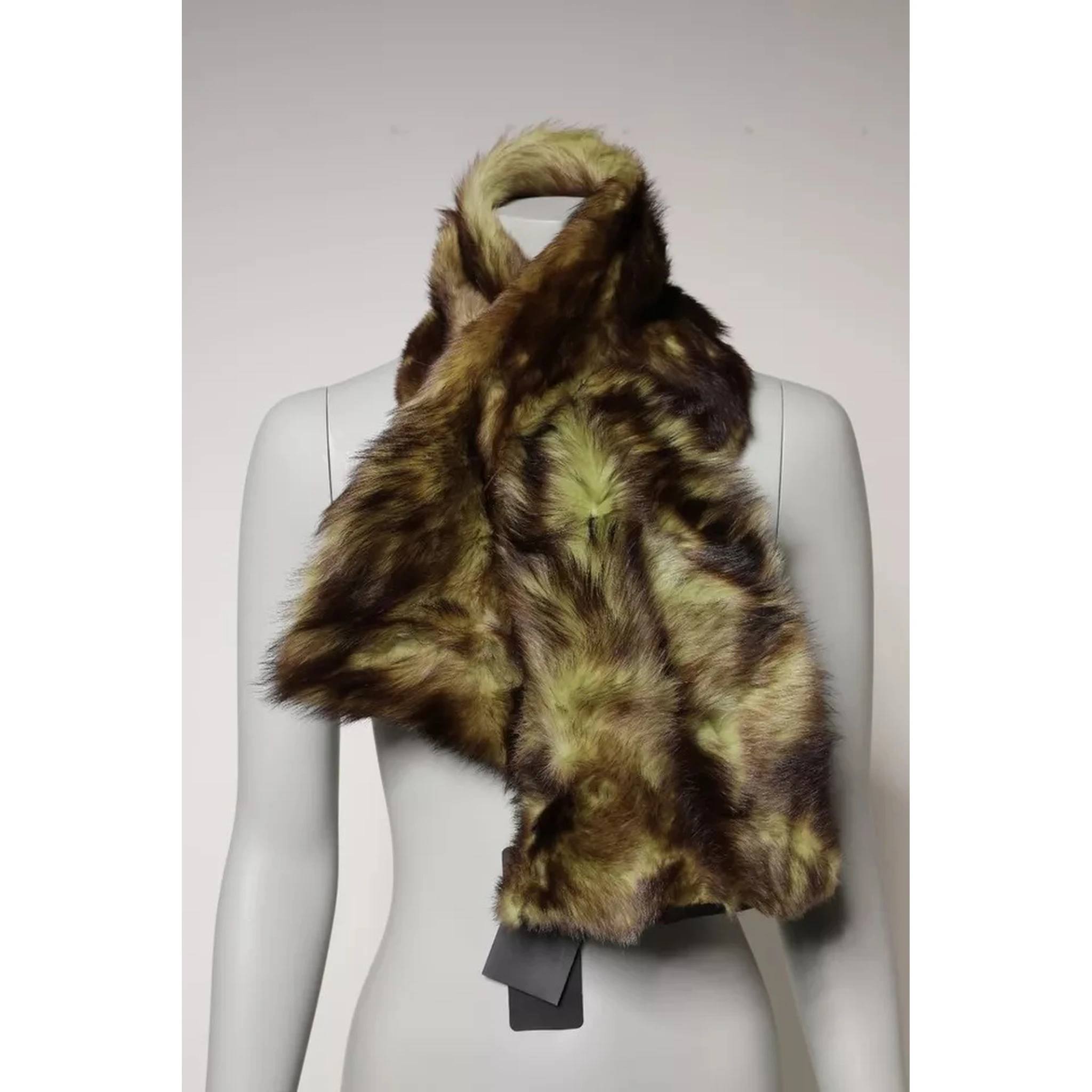 Multicolor Fur Shawl Neck Wrap Cover Collar Scarf