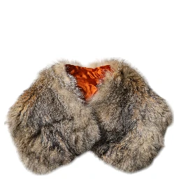 Brown Fur Shoulder Collar Neck Wrap Scarf