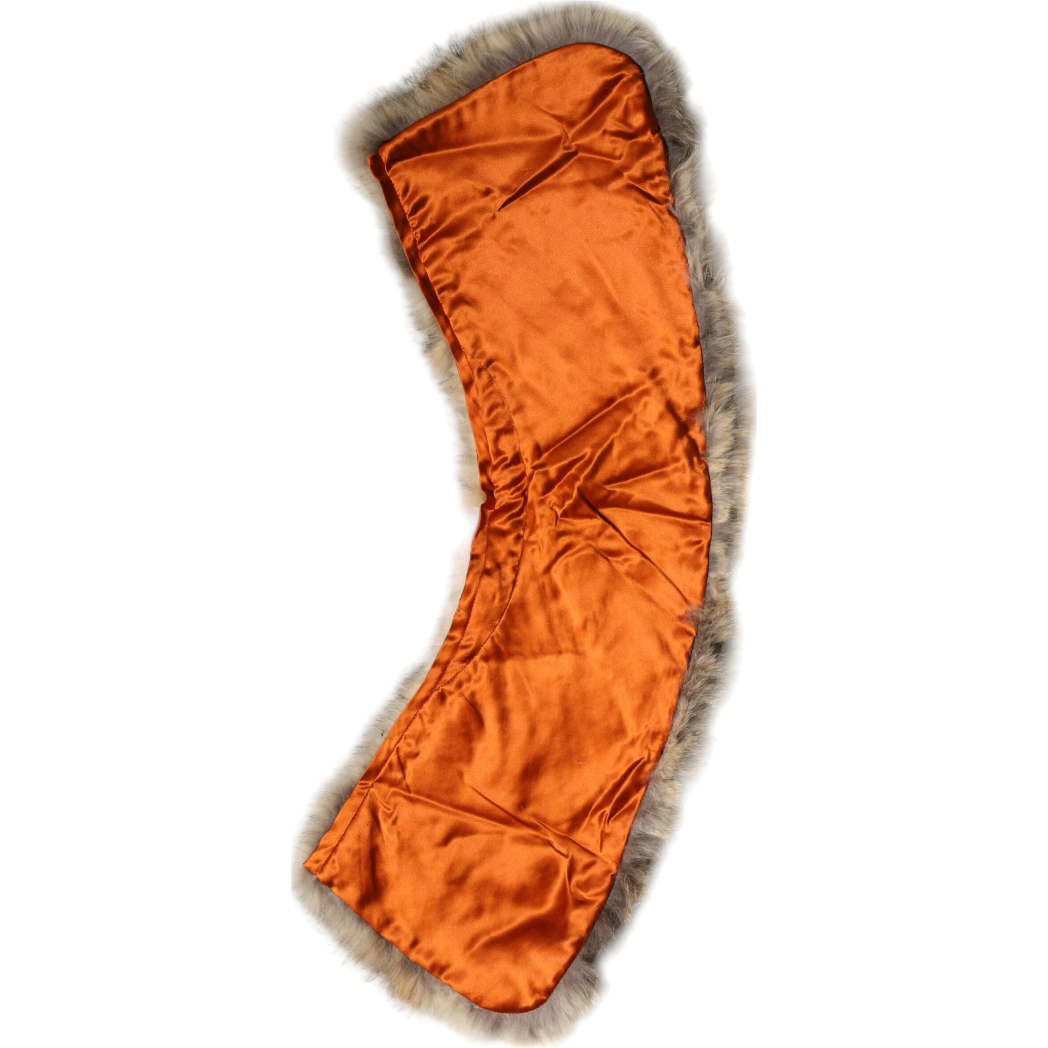 Brown Fur Shoulder Collar Neck Wrap Scarf