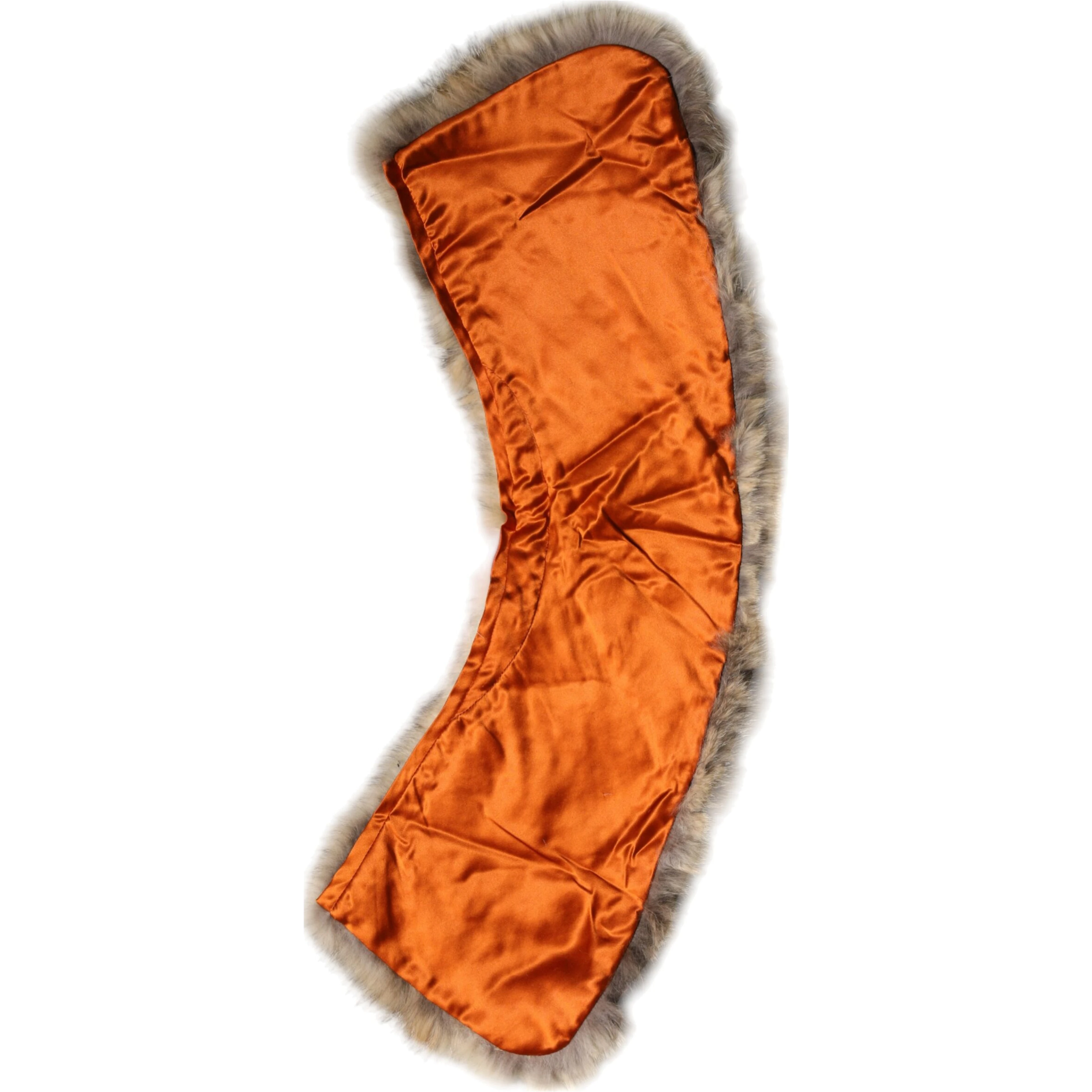 Brown Fur Shoulder Collar Neck Wrap Scarf