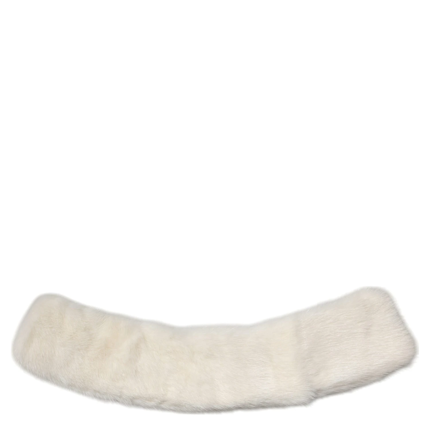White Mink Fur Collar Women Neck Wrap Scarf