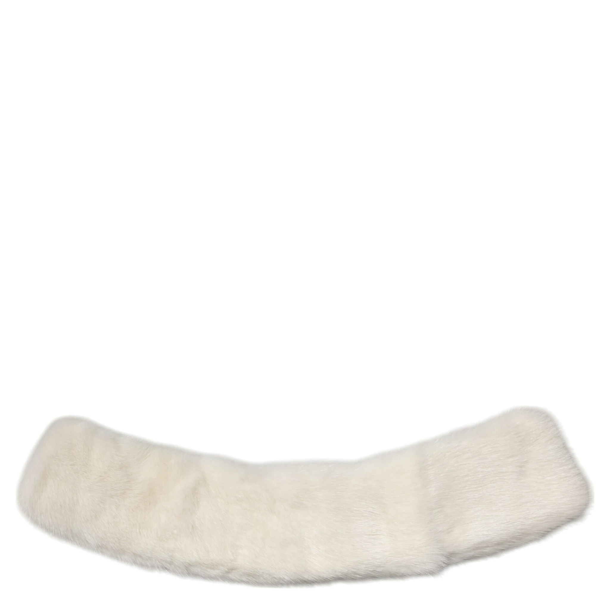 White Mink Fur Collar Women Neck Wrap Scarf