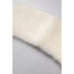 White Mink Fur Collar Women Neck Wrap Scarf