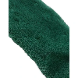 Green Mink Fur Collar Women Neck Wrap Scarf
