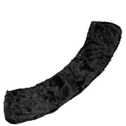 Black Lamb Fur Collar Women Neck Wrap Scarf