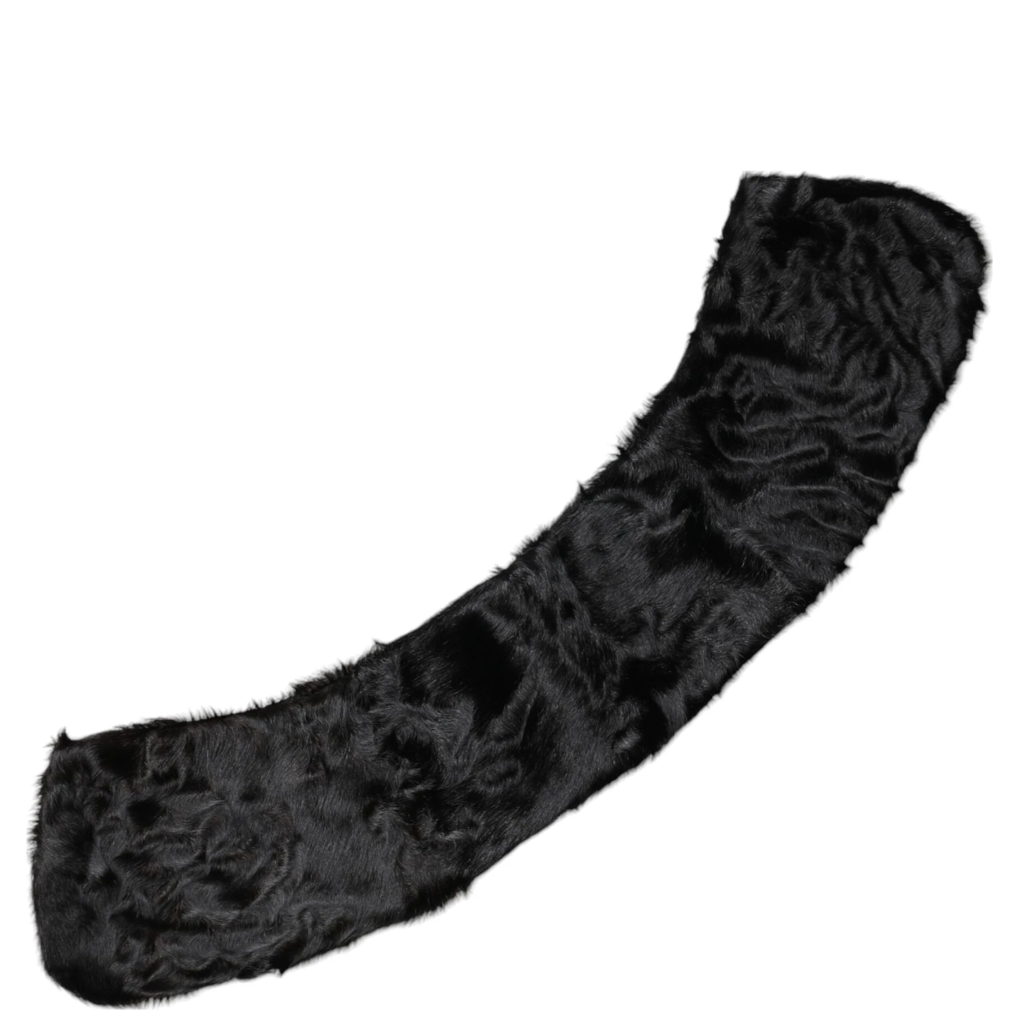 Black Lamb Fur Collar Women Neck Wrap Scarf