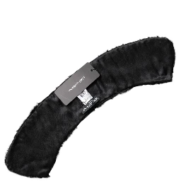 Black Lamb Fur Collar Women Neck Wrap Scarf