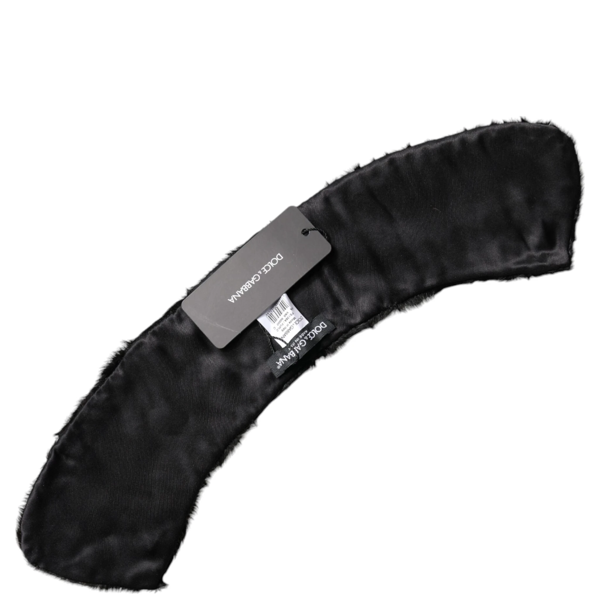 Black Lamb Fur Collar Women Neck Wrap Scarf