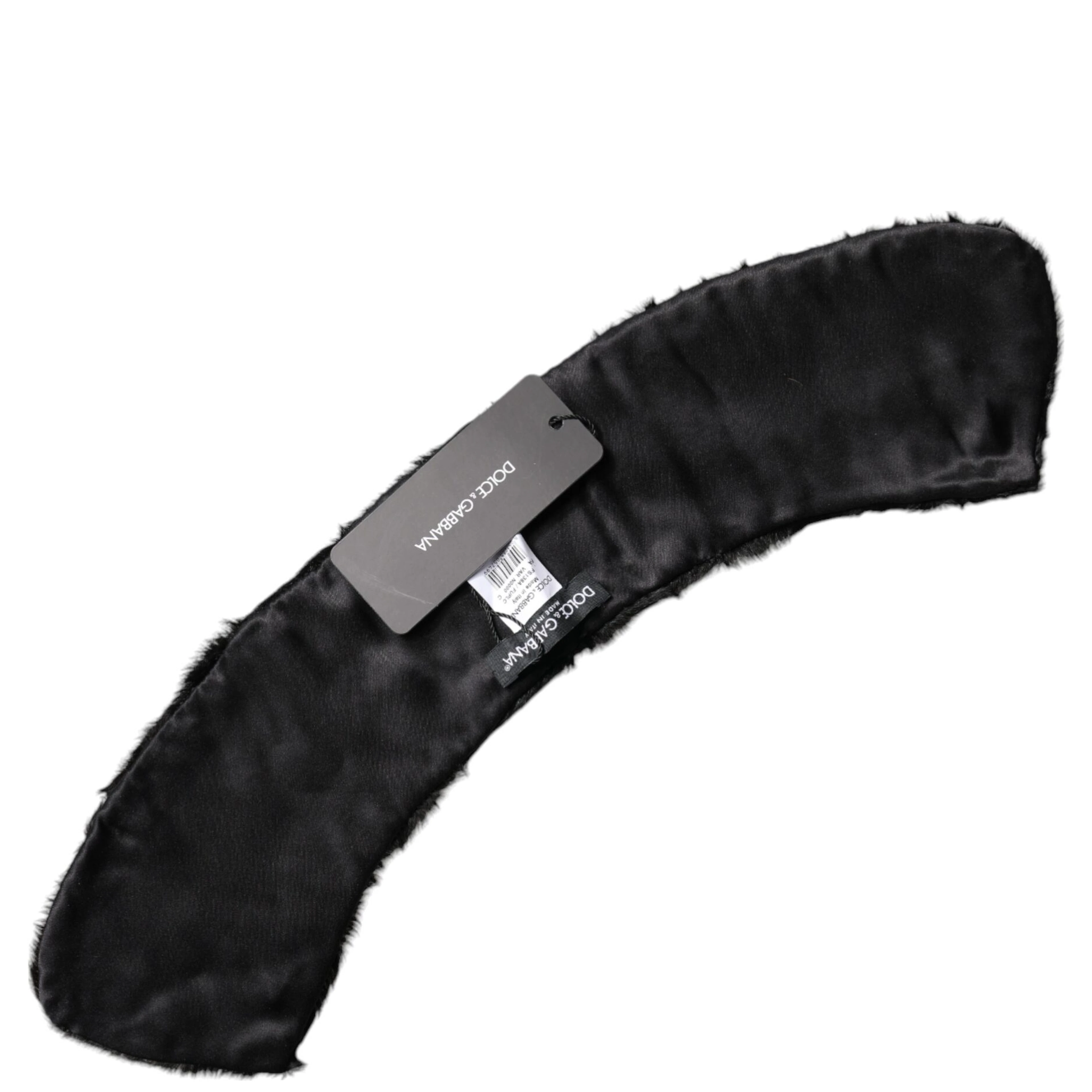 Black Lamb Fur Collar Women Neck Wrap Scarf