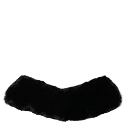 Black Lamb Fur Collar Women Neck Wrap Scarf