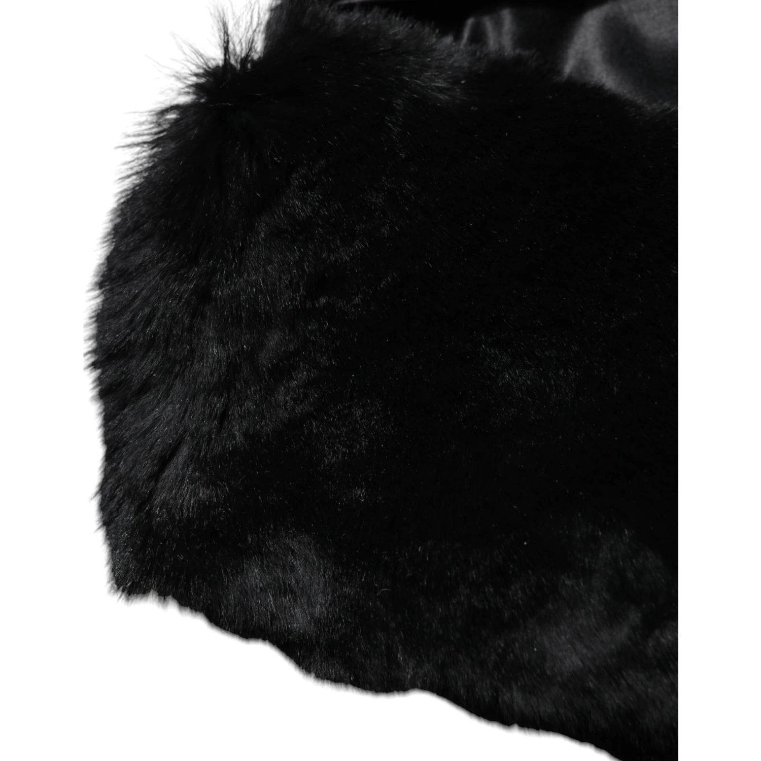 Black Lamb Fur Collar Women Neck Wrap Scarf