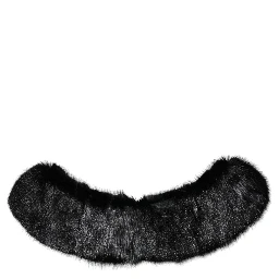 Black Fur Shawl Neck Wrap Cover Collar Scarf