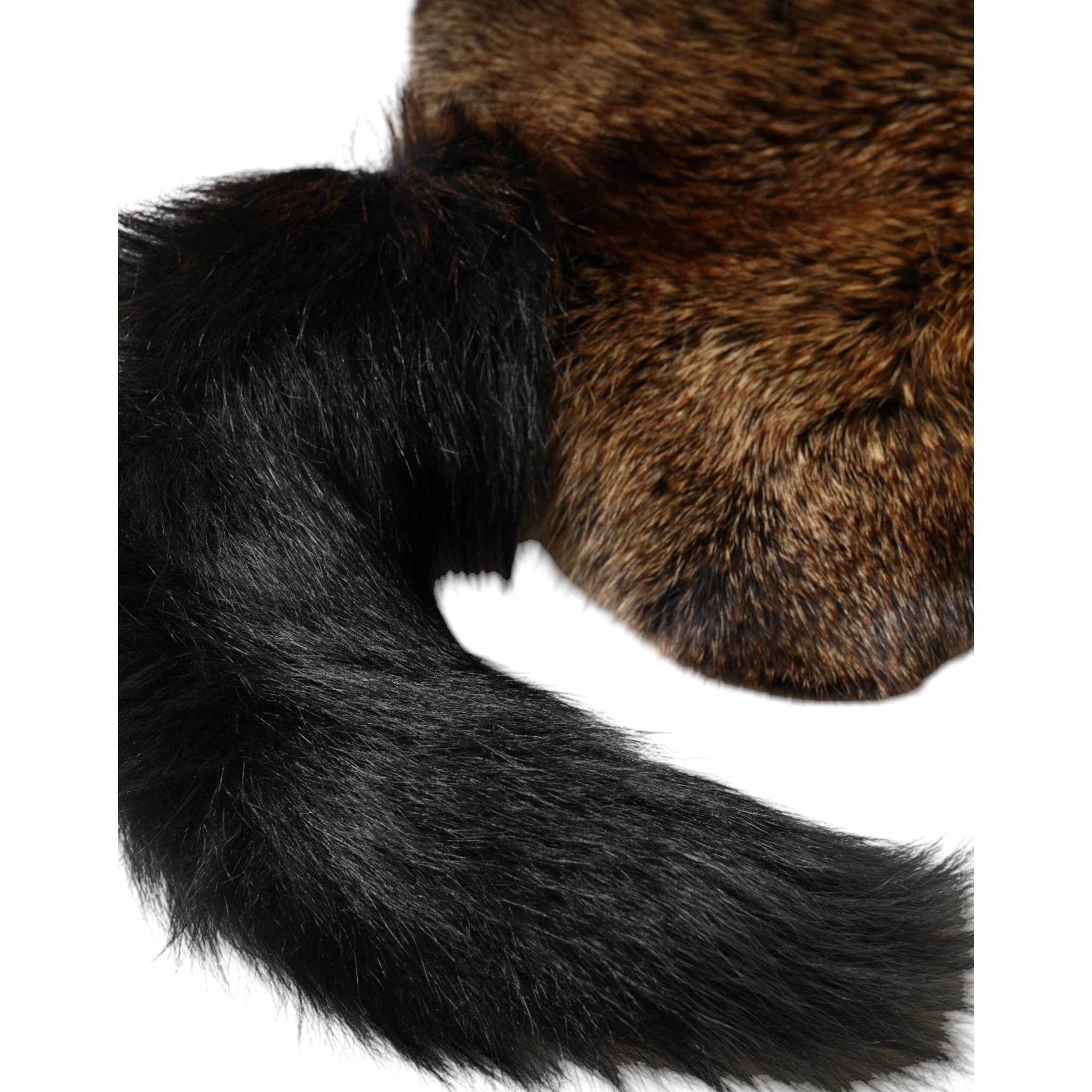 Brown Red Fox Fur Neck Warmer Winter Scarf