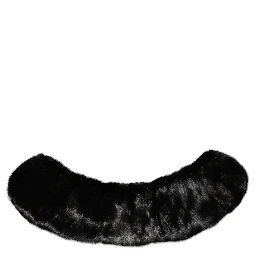 Black Fur Shawl Neck Wrap Cover Collar Scarf