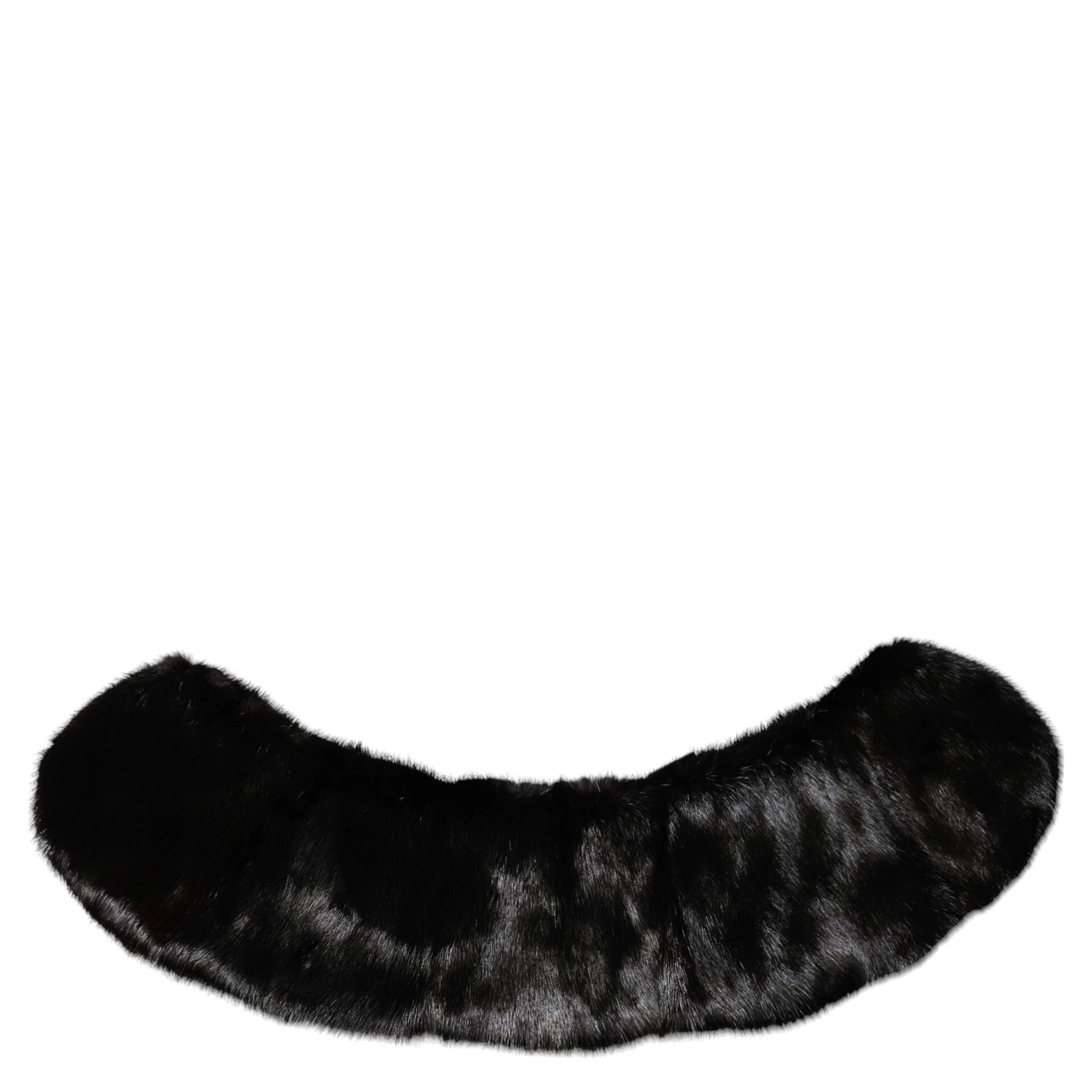 Black Fur Shawl Neck Wrap Cover Collar Scarf