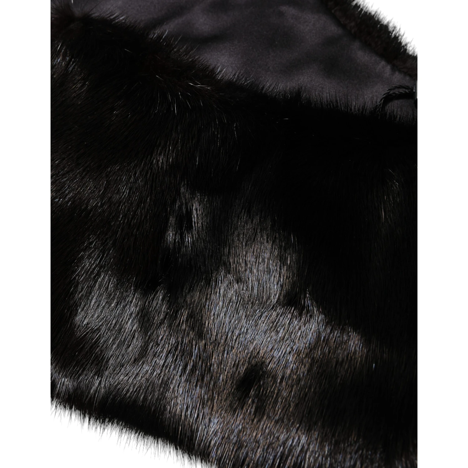 Black Fur Shawl Neck Wrap Cover Collar Scarf