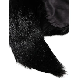 Black Fox Fur Neck Wrap Warmer Winter Scarf
