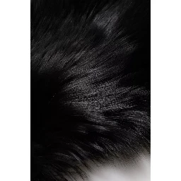 Black Fox Fur Neck Wrap Warmer Winter Scarf