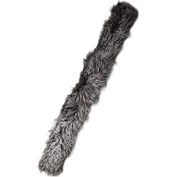Gray Fox Fur Neck Wrap Warmer Winter Scarf