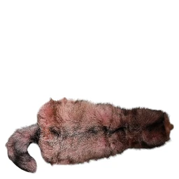 Pink Frost Fox Fur Neck Warmer Winter Scarf
