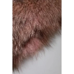 Pink Frost Fox Fur Neck Warmer Winter Scarf