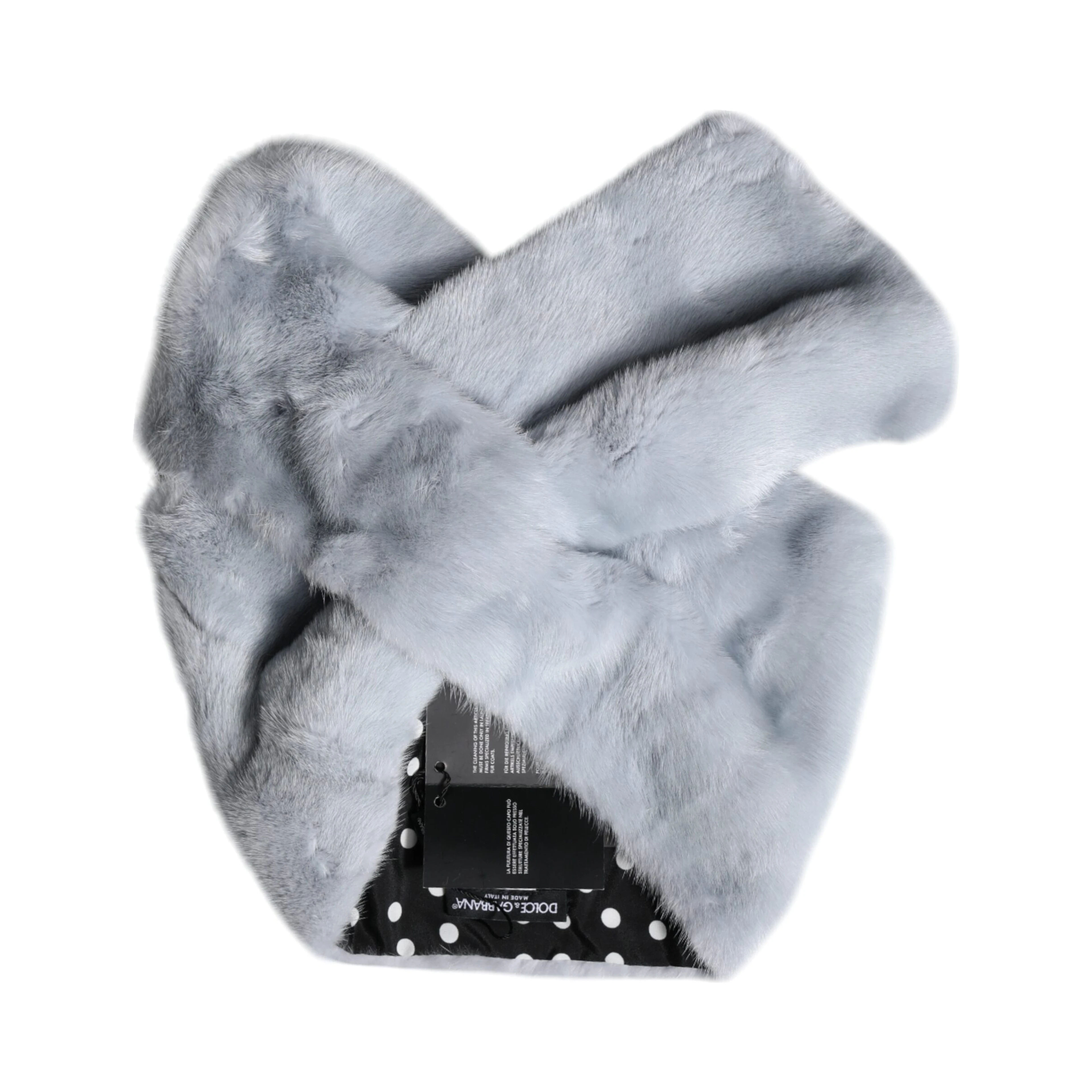 Powder Blue Mink Fur Neck Warmer Scarf