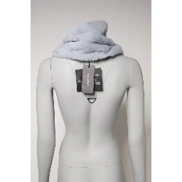 Powder Blue Mink Fur Neck Warmer Scarf
