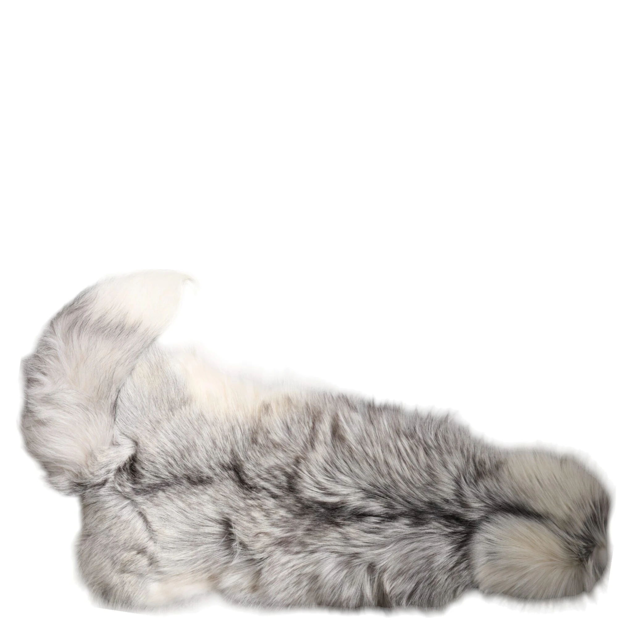 White Fox Fur Neck Wrap Warmer Winter Scarf