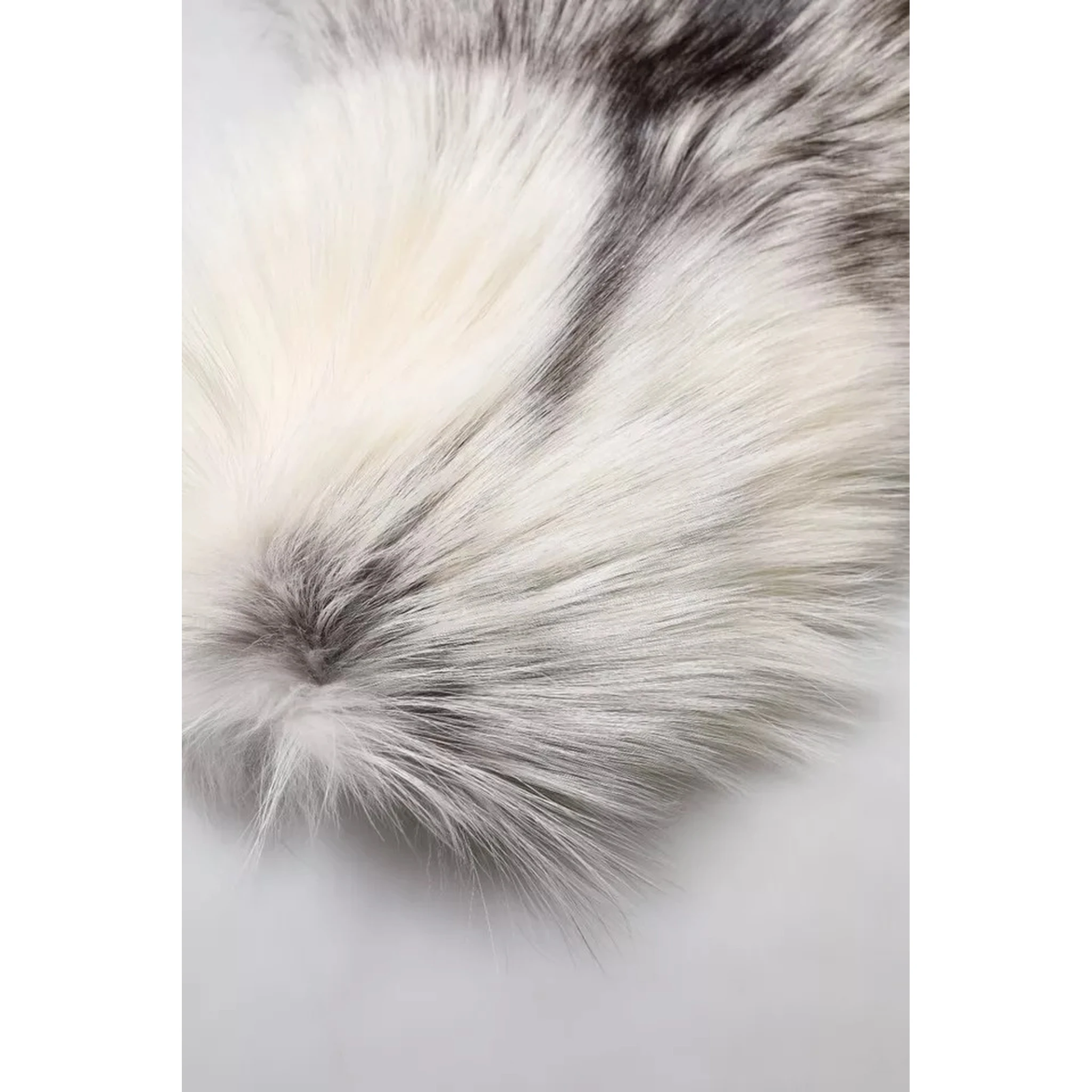 White Fox Fur Neck Wrap Warmer Winter Scarf