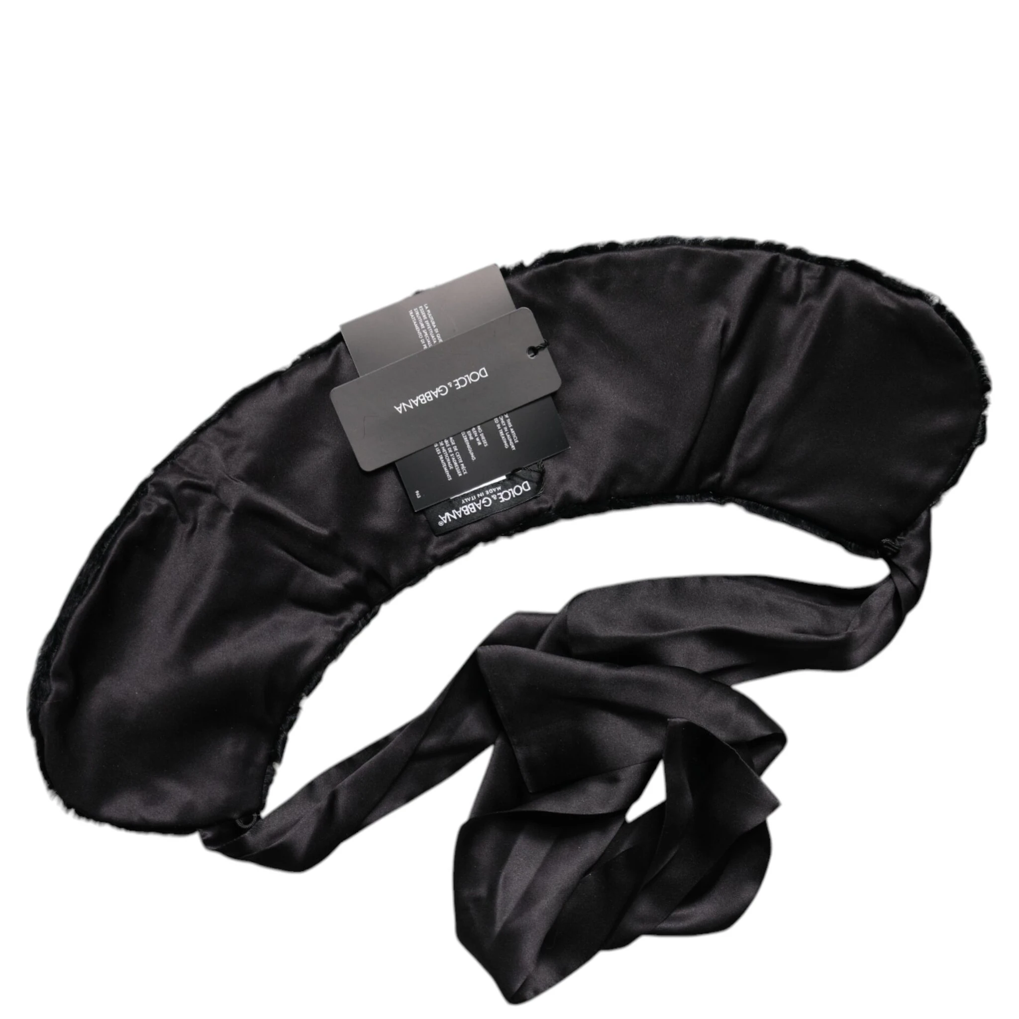 Black Lamb Fur Women Neck Warmer Winter Scarf