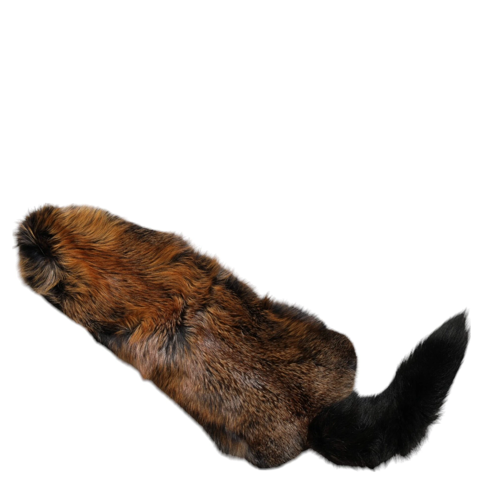 Brown Red Fox Fur Neck Warmer Winter Scarf