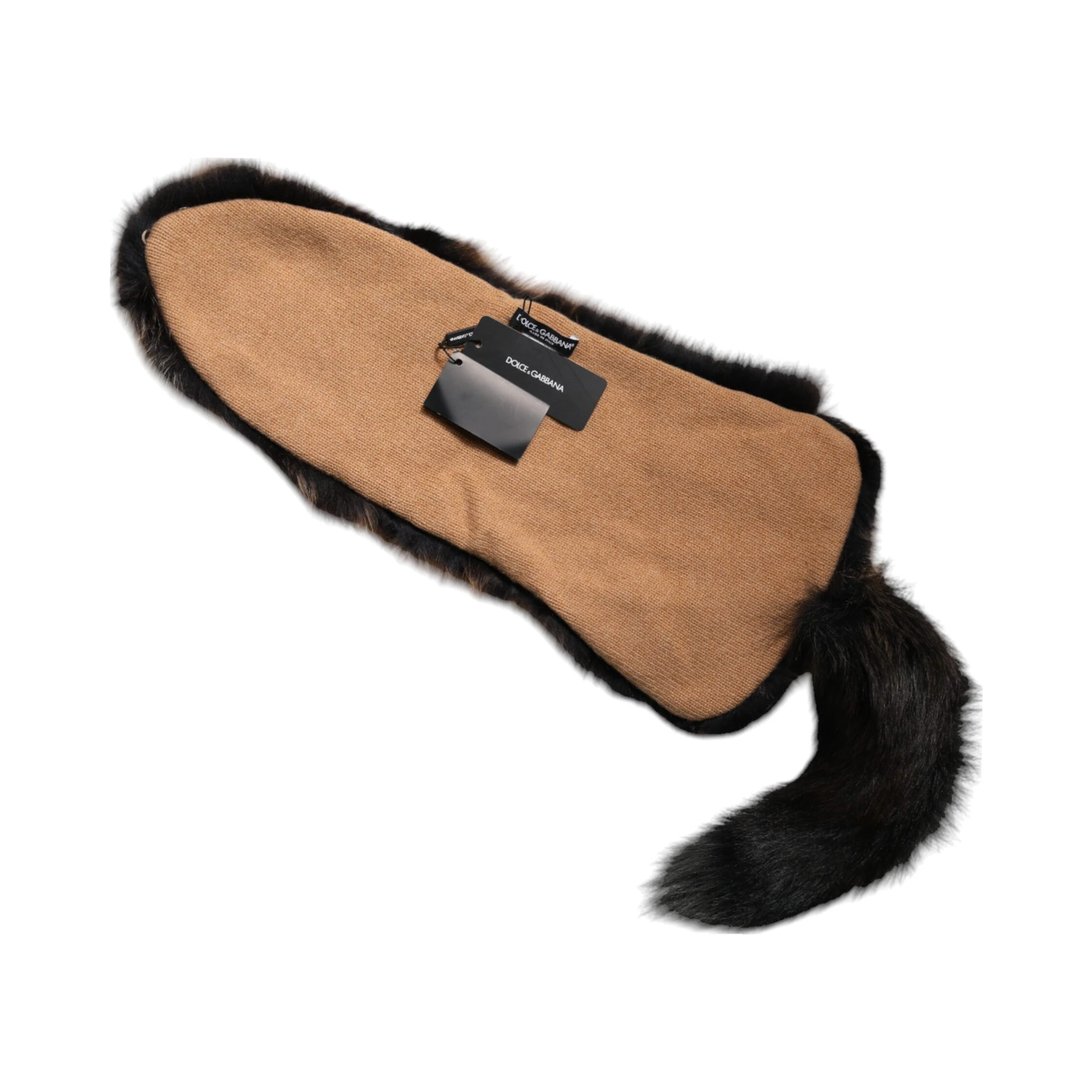 Brown Red Fox Fur Neck Warmer Winter Scarf