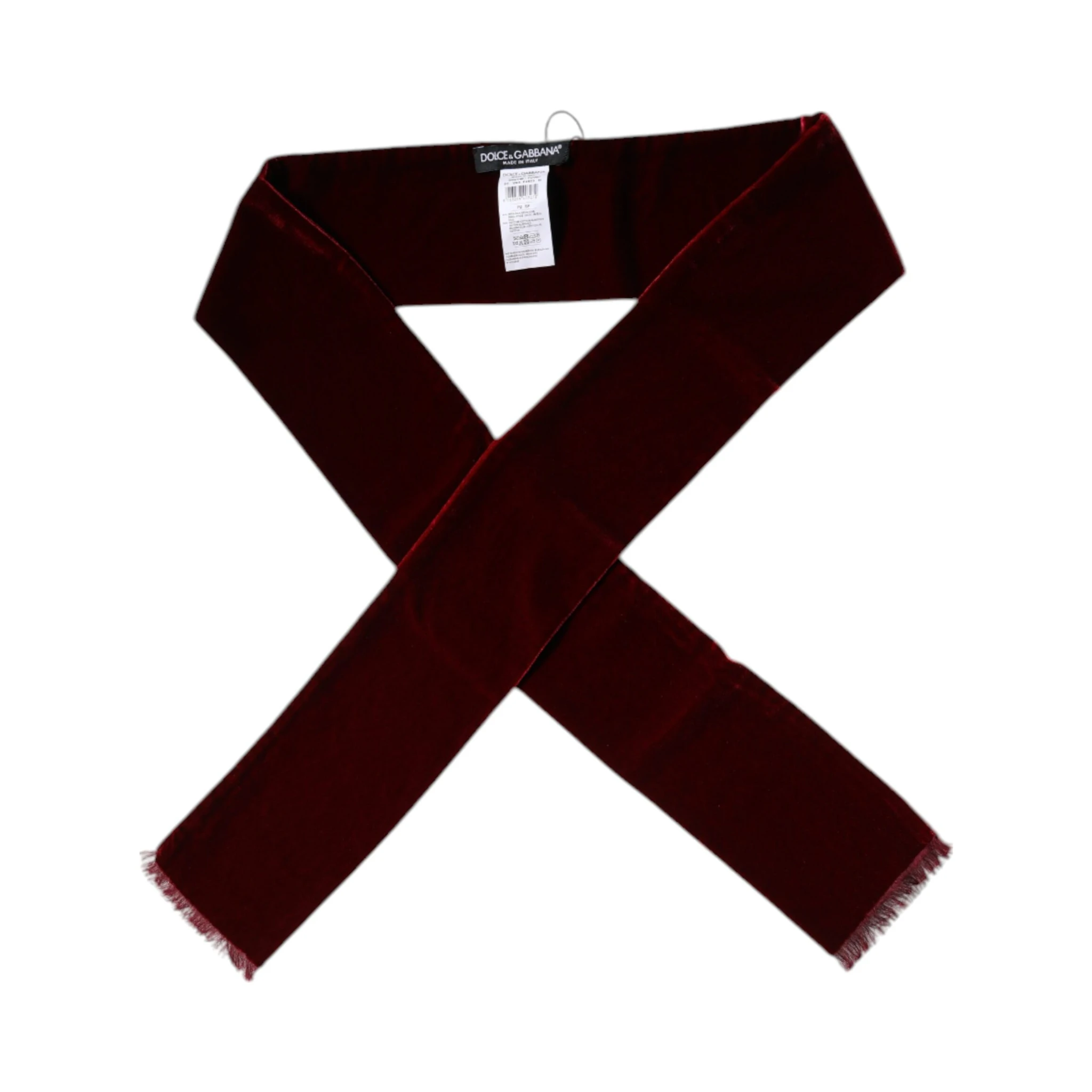 Bordeaux Cotton Silk Fringe Shawl Wrap Scarf