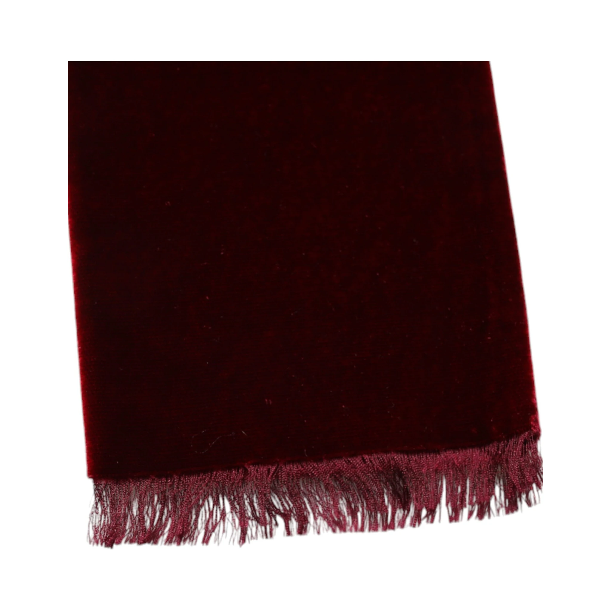 Bordeaux Cotton Silk Fringe Shawl Wrap Scarf