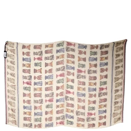 Multicolor Glass Cashmere Foulard Scarf