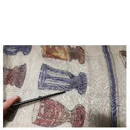 Multicolor Glass Cashmere Foulard Scarf