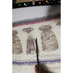 Multicolor Glass Cashmere Foulard Scarf