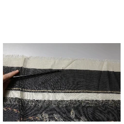 Multicolor Printed Cashmere Foulard Scarf