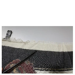 Multicolor Printed Cashmere Foulard Scarf